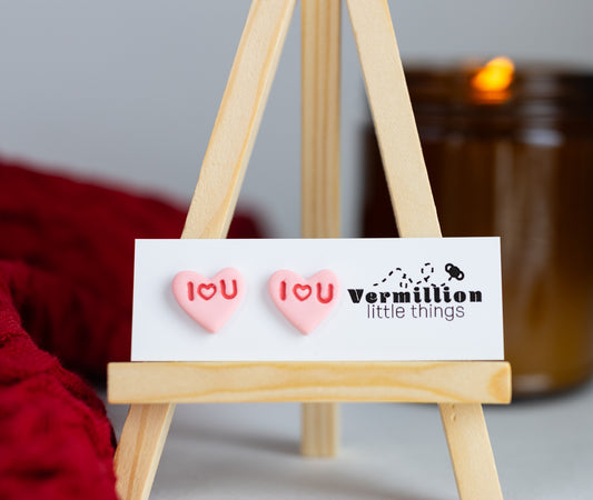 Conversation Heart Studs